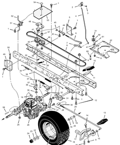 Part Location Diagram of 094756010 Murray Wheel & Tire Assembly
